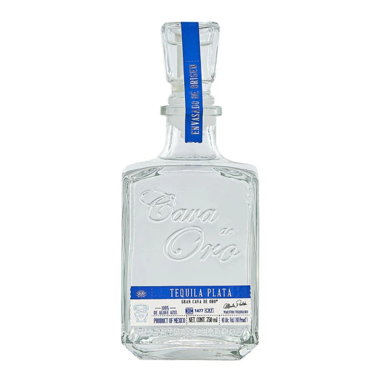 Cava de Oro Plata Tequila 750ml